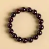 Nuevo Estilo Chino Pulsera de Cuentas Redondas Rojas de Hígado de Cerdo Bodhi para Hombres Jugar Cuentas Pulsera de una Sola Hilo Torcido a Mano Descompresión Juguete Cultural Pulsera de Cuentas Budistas Mayoreo