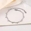 Pulsera Nueva de Acero Inoxidable para Mujer Estilo Europeo y Americano Semilla Fundida Diseño de Nicho Versátil Ajustable Joyería para Mano de Acero de Titanio