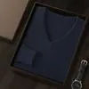 Suéter masculino de cashmere com gola V, estilo pullover, malha lisa de 12 pontos, manga longa, top de base, novo modelo outono e inverno