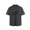 Camiseta de Manga Curta Blackeden com Flocagem Frente e Verso, Estampa Original Tendência Nacional Graffiti Americano para Homens e Mulheres, Tops de Casal Verão