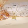 El bestseller transfronterizo de Luo Chen: Collar con colgante de mariposa tridimensional estilo europeo y americano, lujo ligero, alta gama, elegante, cadena para clavícula de nicho