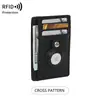Portatarjetas AirTag bestseller transfronterizo, tarjetero anti-escaneo RFID con múltiples ranuras para tarjetas, portatarjetas ultrafino con patrón de fibra de carbono, personalizable