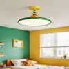 Lámpara de Techo para Habitación Infantil Memphis para Niños, Estilo Francés Crema, Colorida Lámpara Creativa Ovni Dopamina para Dormitorio 412L