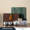 Conjunto de Chá Kung Fu Lótus Azul e Branco Prata Dourada 999 Retrô High-End Acessível Luxo Bule Xícara de Chá Caixa de Presente