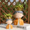 Pareja de Príncipe y Princesa de Cuento de Hadas Estilo Europeo Maceta Decoración de Centro Comercial en Casa Contenedor de Paisajismo Maceta Creativa para Jardinería