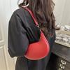 Moda Casual 2026 Tendência Início da Primavera Elegante e Chique Bolsa de Mão Transversal Formato de Crescente Retro Ombro Axila Bolsa Pequena