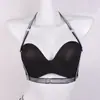 Nova Moda Fio Preto Chicote de Fios Cinta Oca Sutiã Cinto Acessórios AliExpress Street Shooting Europeu e Americano Personalidade Underwear