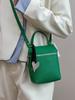 Bolso Pequeño Cruzado de Moda Estilo Coreano 2026, Bolso Cuadrado Pequeño de Nuevo Estilo con Patrón de Grano, Bolso de Hombro Simple, Bolso para Teléfono Móvil