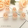 Simulação mini fofa luminosa boneca ovo casca quebrada decoração luminosa criativa resina feito à mão acessórios DIY