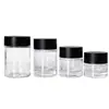 Botella de Vidrio Transparente para Crema de 20g Botella de Crema Facial de 50g Botella Sellada para Crema de Ojos Botella Portátil para Maquillaje y Productos de Cuidado de la Piel