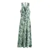 Comércio Exterior Transfronteiriço Atacado de Roupas Femininas Verão 2024 Novo Moda Europeia e Americana Temperamento Gola Alta Sem Mangas Slim Vestido