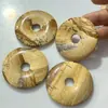 50mm Foto Nostálgica Piedra Natural Moneda Antigua Hebilla de Paz Juguete de Mano Colgante DIY Collar