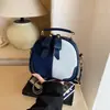 Bolsa Pequena de Personalidade Color-blocking Feminina 2026 Nova Patchwork Moda Versátil Bolsa de Ombro Único Bolsa Transversal para o Dia a Dia