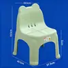 Taburete Pequeño, Taburete Bajo, Silla Pequeña de Plástico con Respaldo, Taburete para Mesa de Café en Sala de Estar del Hogar, Asiento para Adultos, Silla con Respaldo para Niños, Jardín de Infancia
