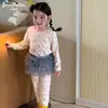 Clase infantil Beixinan Ropa y Pantalones de Algodón Puro Lycra Otoño para Niños y Niñas, Conjunto de Ropa Interior Térmica Sin Costuras