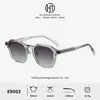 Nuevas Gafas de Sol Polarizadas Poligonales Retro Estilo Coreano para Mujer Rostro Desnudo Propionato TR Insignia Incrustada Gafas de Sol de Alta Gama Hombres Transfronterizo
