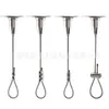 Lâmpadas corda de suspensão disco código outdoor corda de suspensão placa acrílica corda de fio de suspensão sinal de suspensão corda de suspensão trava