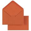Envelope Laranja Vibrante Mini Convite em Branco Cartão de Aniversário Conjunto de Papel Selo Autoadesivo Envelope Simples de Alto Padrão