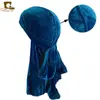 Suministro transfronterizo de AliExpress trenzas de cola larga de terciopelo dorado sombrero de pirata para la cabeza gorro para la cabeza gorro de quimioterapia