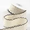 Fita de Tecido Tweed com Flocagem Prateada tipo Cebola para Acessórios de Cabelo Laço DIY Flor Material Embalagem de Caixa de Presente Fita Prateada Xadrez