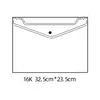 Bolsas para Archivos Transparentes Personalizadas en Múltiples Tamaños, Bolsas de Archivo de Plástico PP con Broche de Presión Tamaño 16K, Bolsas Gruesas de Papel para Examen de Arte de 8 Paneles, Impermeables
