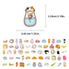 Pegatinas de Gato de Nuevo Estilo Transfronterizas de 56 Piezas para Todo, Incluyendo Latas, Jarrones, Leche Líquida, Pegatinas Decorativas Lindas con Temática de Gato para Agendas