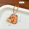 Llavero Capabala colgante para mochila lindo conejillo de indias colgante de acrílico puerta delfín serie Vida Eterna colgante pequeño