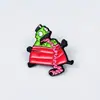 Insignias Metálicas con Diseño Creativo de Dibujos Animados, Broches Combinados Lindos de Personajes y Coches, Accesorios Decorativos para Ropa y Mochilas de Niños