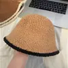 Sombrero de Pescador para Mujer, Otoño e Invierno, Circunferencia de Cabeza Grande, Sombrero de Cubo, Hace que la Cara Parezca Más Pequeña, Sombrero de Punto Versátil, Engrosado para el Calor Invernal, Sombrero de Maternidad