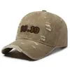Gorra de Béisbol Bordada Vintage Lavada Transfronteriza para Hombres y Mujeres, Gorra con Visera Versátil Estilo Coreano Retro, Sombrero para el Sol de Exterior de Primavera y Otoño