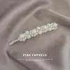 Horquilla de perla con pequeño clip para el pelo, tocado, pinza para el pelo para mujer, popular en línea, nuevo clip lateral, accesorios para el cabello fino de alta gama, venta al por mayor