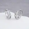 Aretes Geométricos de Zirconia para Hombre, Estilo Hip-Hop Moderno y Sencillo, Accesorios de Lujo Versátiles y de Moda para Mujer
