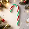 Decoraciones de bastón de caramelo de plástico navideño transfronterizas, adornos para árbol de Navidad, decoraciones para fiesta de Navidad en casa al por mayor