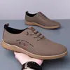 Zapatos Casuales Planos para Hombre de Primavera y Otoño, Slip-on para Hombre, Zapatos de Cuero para Hombre, Zapatos Casuales Antideslizantes, Zapatos para Conducir para Hombre