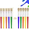 Bestseller transfronteiriço: Conjunto de pincéis para pintura a óleo com cerdas de porco, 10 peças, conjunto de pincéis para pintura a óleo infantil, conjunto de pincéis para tinta acrílica