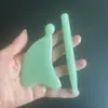 Placa Raspadora de Jade para Massagem Facial, dos Olhos e do Pescoço, Bastão de Meridianos, Universal para o Corpo Todo, Jade Natural