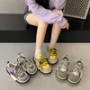 Zapatos deportivos casuales versátiles para personas menudas, zapatos de papá, nuevo estilo de moda 2026 con doble cordón, suela ultragruesa para otoño