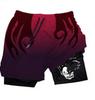 Pantalones cortos serie Longzhu impresión digital 3D doble capa para adultos pantalones de playa comercio electrónico transfronterizo Amazon suministro popular