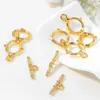 Fábrica de materiales para accesorios de joyería semiacabados diy al por mayor hebilla metálica de doble círculo OT para pulsera collar accesorios venta caliente