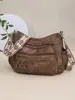 Diseño de Nicho Vintage 2026 Nuevo Bolso Cruzado de un Solo Hombro Versátil Casual para Viajes Diarios Bolso Pequeño Multicapa de Gran Capacidad para Salidas