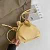 Bolso cubo de moda con cordón, bolso de mano simple, bolso de hombro cruzado de aspecto elegante, bolso de gran capacidad para el día a día
