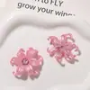 Adesivos coloridos foscos de vidro texturizado de alta qualidade, flor rabo de andorinha para cabelo, brincos de pino DIY, acessórios para chaveiro