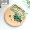 Ganchos para Decoração de Bolas de Natal Transfronteiriços Acessórios de Plástico Transparente Verde para Árvore de Natal Ganchos Pequenos em Forma de S Ferramenta Cabides