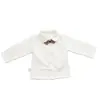 Ropa Infantil Estilo Coreano Camisa de Manga Larga con Volantes Cuello Redondo Top para Primavera y Otoño Camisa para Niños y Niñas