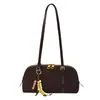 Bolsa de Ombro Feminina Suede Pelúcia Estilo Retrô Transfronteiriça 2026 Nova Grande Capacidade Bolsa Concha Versátil para o Dia a Dia