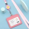 Portatarjeta de certificado cordón hebilla telescópica personalizada portatarjetas de trabajo Tarjeta de trabajo Insignia de Fábrica de Tarjetas insignia de empleado portainsignias