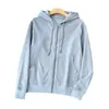¡Ve a la nación insular! Estilo clásico~ Sudadera con capucha unisex para pareja, holgada y cómoda, de rizo, para deporte lento, con cremallera