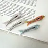 Nuevo Pasador para el Cabello con Patrón de Acetato de Peces Lindos Y2K Dulce Fresco Pinza para Flequillo Pinza Lateral Pinza para Cabello Suelto Pinza de Pico de Pato Accesorio para el Cabello
