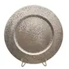 Nuevos Platos Redondos Electroplateados Estilo Europeo para Hoteles, Bodas, Banquetes de Cumpleaños, Platos Decorativos, Platos de Plástico, Platos para Manualidades, Directo del Fabricante