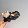 Zapatos de princesa para niñas Zapatos de cuero para niños para niña primavera y otoño zapatos de estilo británico zapatos Mary Jane zapatos sencillos negros al por mayor